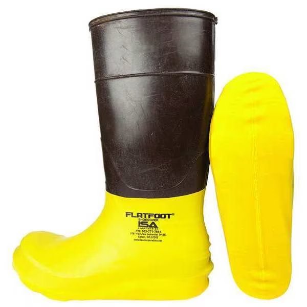 Overshoes, XL, Ylw, Resists Bioburden, PK100, Isa, Mfr#: SYLF100XL