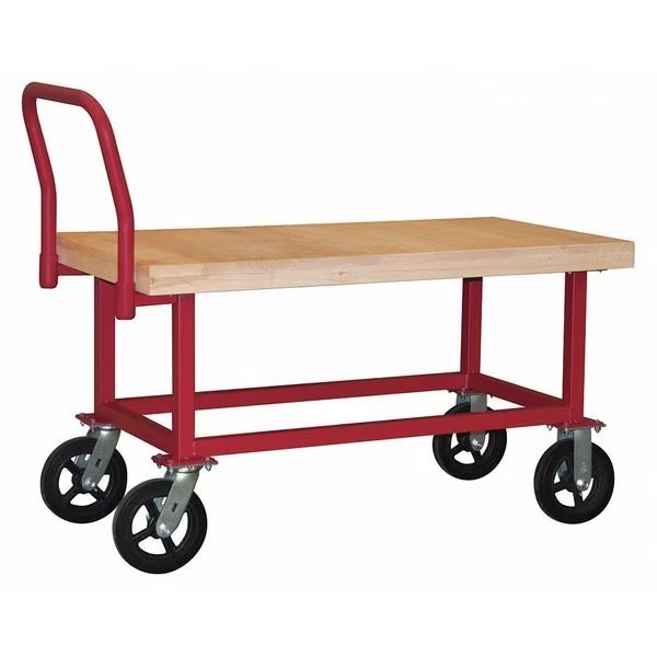 Height Platform Truck, Overall 51-9/16" L, Durham Mfg, Mfr#: WHPT-WD-2448-8MR-17T