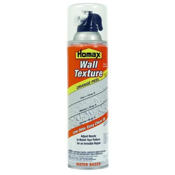 Wall Textured Spray Patch, White, Orange Peel, 20 oz, Homax, Mfr#: 4092-06