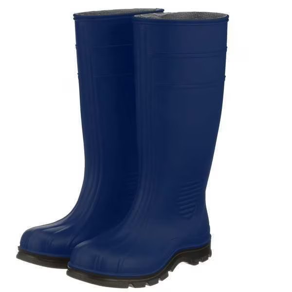 Boots, Blue, 4, Mens, 15" H, Pull On, PR, Talon Trax, Mfr#: 445L38
