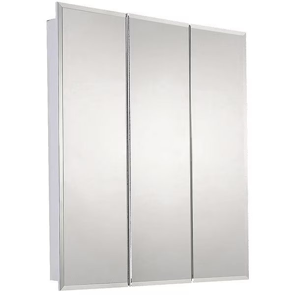 24" x 24" Surface Mounted Beveled Edge Tri-View Medicine Cabinet, Ketcham, Mfr#: SM-2424BV