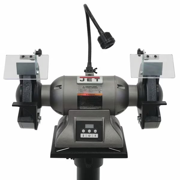 Bench Grinder, 8 in Max. Wheel Dia, 1 in Max. Wheel Thickness, 36/60 Grinding Wheel Grit, Jet, Mfr#: IBG-8VS