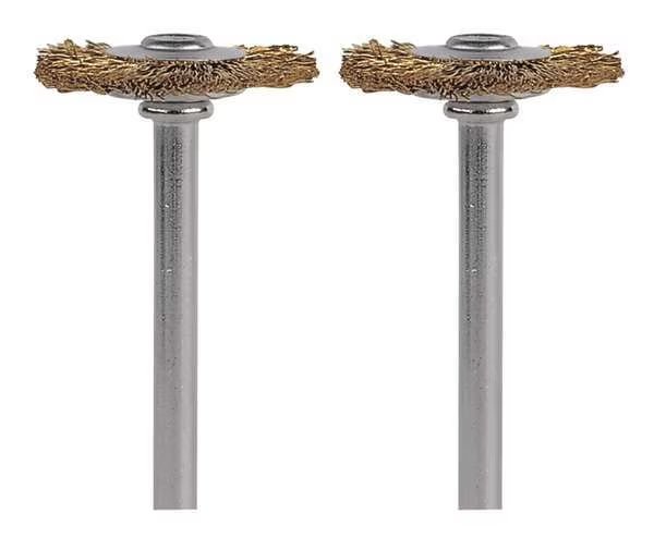 Brass Brush, 3/4in. dia., 1-11/16in. L, PK2, Dremel, Mfr#: 535-02