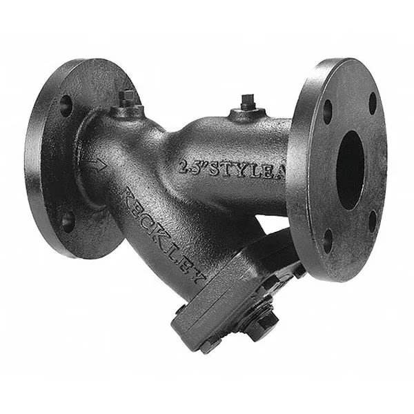 2", Flanged, Cast iron, Y Strainer, 200 psi @ 150 Degrees F WOG, 125 psi @ 450 Degrees F WSP, Keckley, Mfr#: 21FFY-CI062P34-FBI-A7