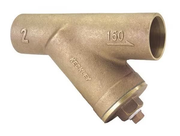 1-1/4", Sweat, Bronze, Y Strainer, 200 psi @ 150 Degrees F WOG, 125 psi @ 400 Degrees F WSP, Keckley, Mfr#: 11/41SJY-BCM20M34-FTI-E