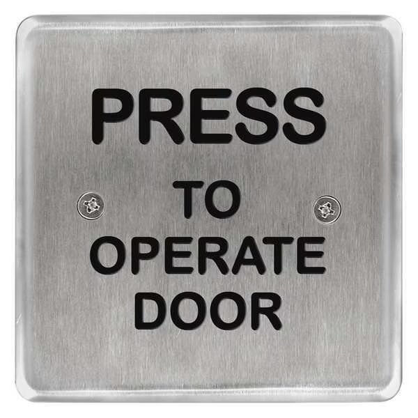Square Switch, Press to Operate Door, Bea, Mfr#: 10PBS45POD