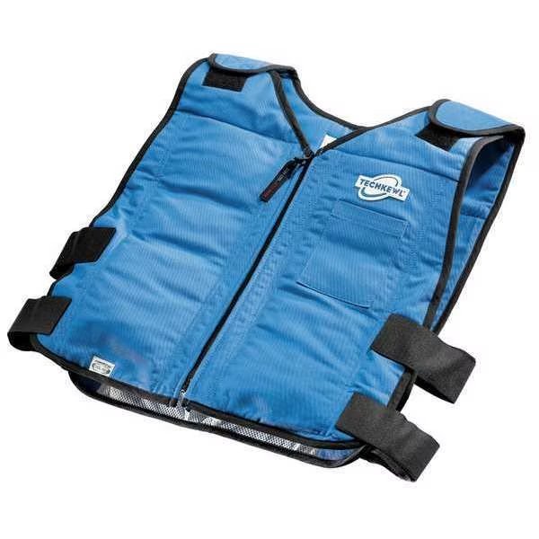 Fire Resistant Cooling Vst, Blue, Flame Resistant Nomex Cotton, M/L, Techniche, Mfr#: 6626-N