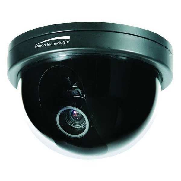 Camera, Dome, Black, Indoor, 2 MP Line Res., Speco Technologies, Mfr#: CVC6246T
