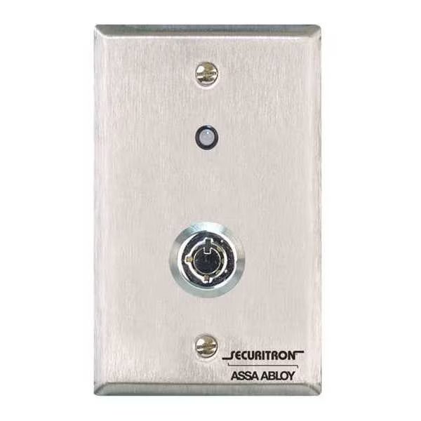 Tubular KeyswitchExit, Door Release, Manual Override/Reset, Securitron, Mfr#: KP1