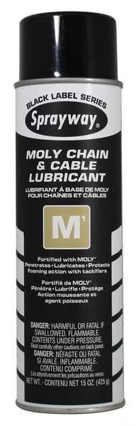 Chain and Cable Lubricant, Aerosol, 20 Oz., Sprayway, Mfr#: SW291