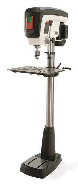 Floor Drill Press, Belt Drive, 3/4 hp, 115 V, 16 7/8 in Swing, 16 Speed, Jet, Mfr#: JDP-17