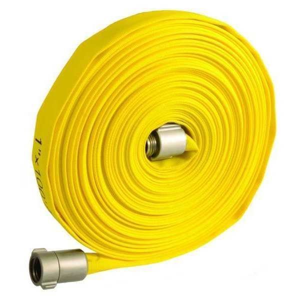 Fire Hose, 1in.x100 ft., NST, Yellow, 300psi, EnjoyTool Select, Mfr#: 45DV05