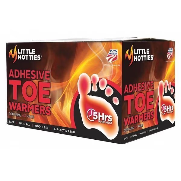 Adhesive Toe Warmers, Up to 5 Hours, Footwear/Socks, Pack of 40 Pairs, Little Hotties, Mfr#: 07224