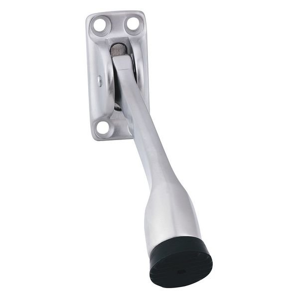 Door Stop, 4"L x 1"W, 2"Proj., Ives, Mfr#: FS452-4 US26D