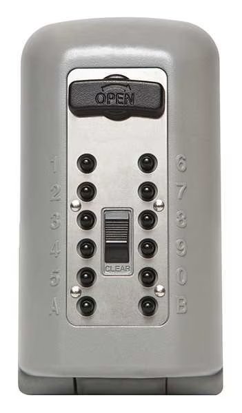 Lock Box, Titanium, Push Button, 5 Keys, Kidde, Mfr#: 2047
