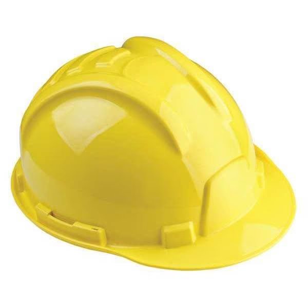 Front Brim Hard Hat, Type 1, Class E, Ratchet (6-Point), Yellow, Tasco, Mfr#: 100-32000