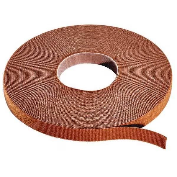 15 ft L Cut-to-Length Hook-&-Loop Cable Tie Brown, Rip-Tie, Mfr#: W-15-1RL-BN