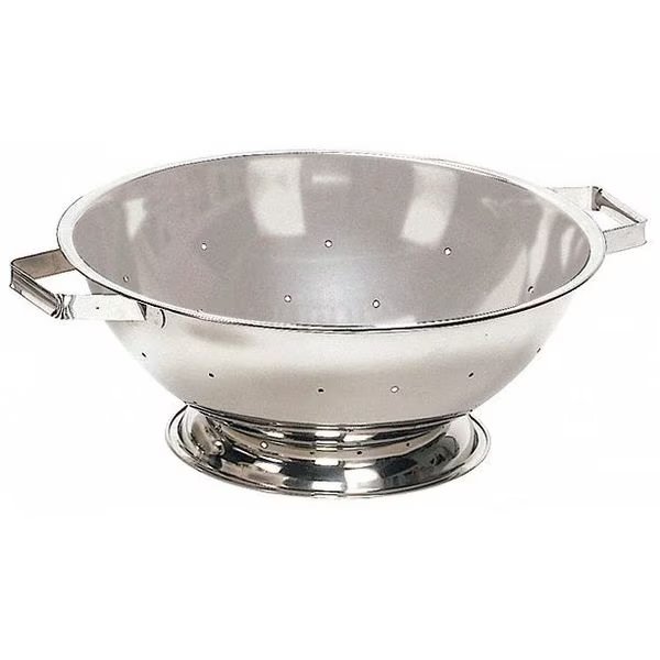 Colander, 5 qt., 4-1/2 in. H, Steel, Crestware, Mfr#: COL05