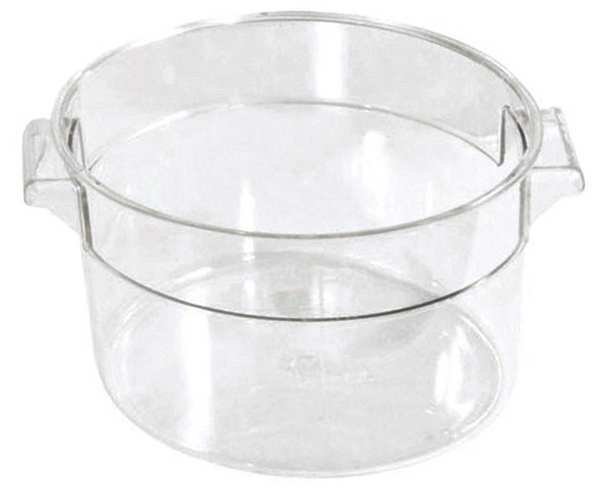 Round Storage Container, Clear, 1qt., Crestware, Mfr#: RCC1