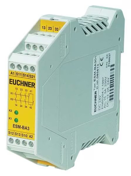 Evaluation Safety Relay, 2NO, Euchner, Mfr#: ESM-BA301