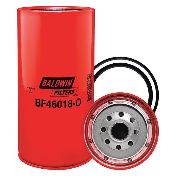 Fuel Filter, 8-17/32 in. Lx4-1/4 in. dia., Baldwin Filters, Mfr#: BF46018-O