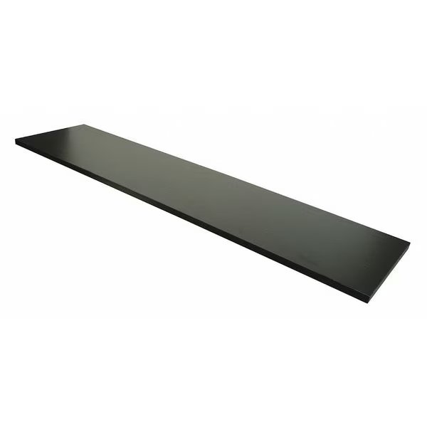 Melamine Shelf 48"L x 12"WBlack, 4PK, Econoco, Mfr#: PW/1248BK
