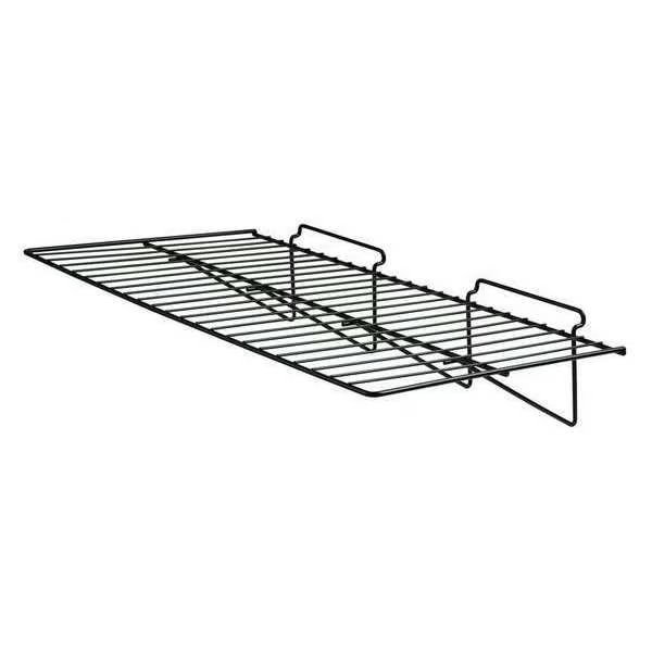Shelf, Black, 24 in. L, Semi-Gloss, PK6, Econoco, Mfr#: EBL/2412