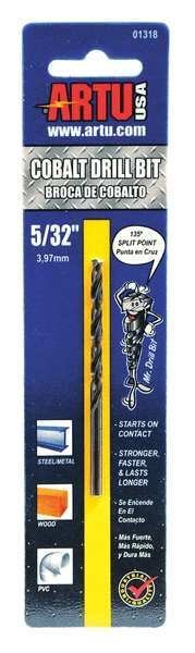 5/32" Cobalt Jobber Length Drill Bit, Artu, Mfr#: 01318