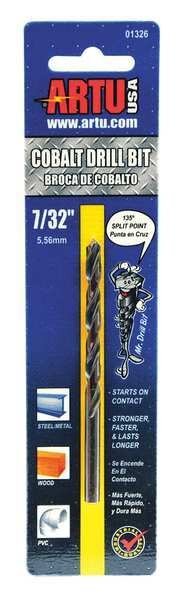 7/32" Cobalt Jobber Length Drill Bit, Artu, Mfr#: 01326