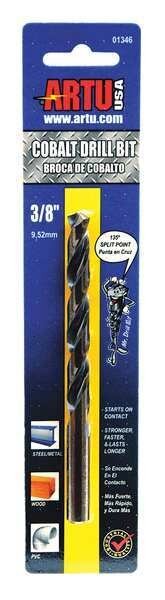 3/8" Cobalt Jobber Length Drill Bit, Artu, Mfr#: 01346