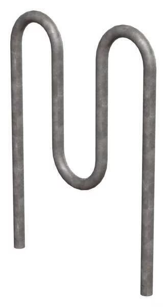 Bike Rack, Galv, (5)Bikes, 46 in. H, 3 in. W, Madrax, Mfr#: QS-H36-5-IG-G