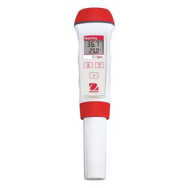 Salinity Meter, Dual Line LCD, Ohaus, Mfr#: ST20S
