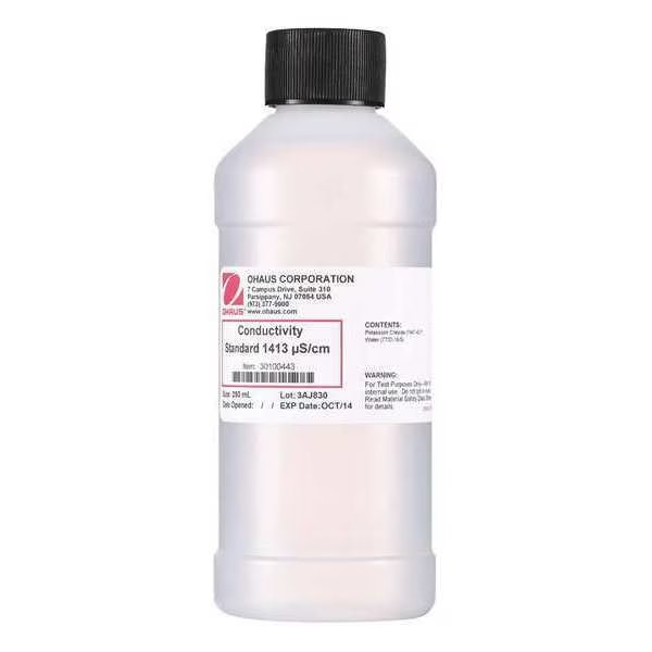 Conductivity Standard, 250mL, Plastic, Ohaus, Mfr#: 30100443