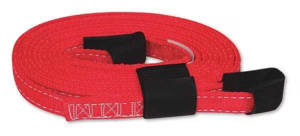 Tow Strap, 2333 lb. WLL, 1 in. W, Red, Snap-Loc, Mfr#: SLTT115K07R