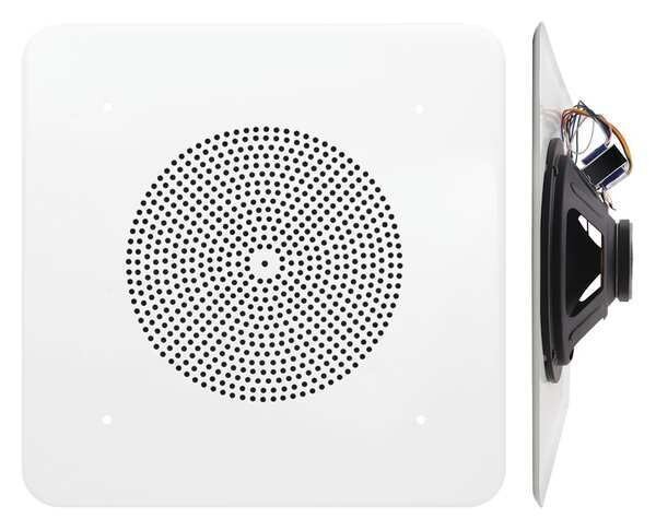 In-Ceiling Speaker, 12 in.L x 12 in.W, Speco Technologies, Mfr#: G86TG1X1