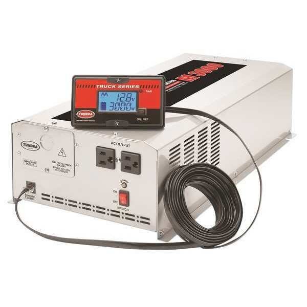 Power Inverter, Modified Sine Wave, 6,000 W Peak, 3,000 W Continuous, 2 Outlets, Tundra, Mfr#: M3000