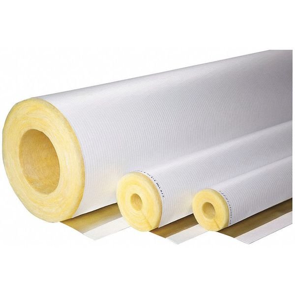 3" x 3 ft. Pipe Insulation, 1" Wall, Johns Manville, Mfr#: 693671