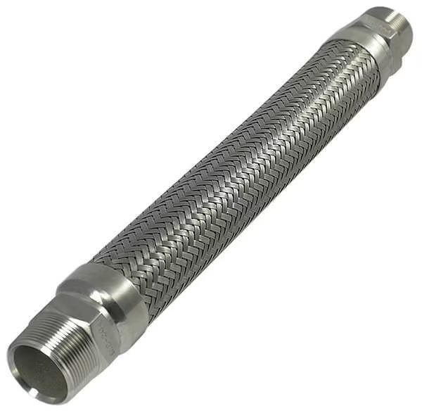 1" Dia x 18" L PressureMax HP 316 SS Corrugated Metal Hose, Hose Master, Mfr#: CA316HP-0100-018