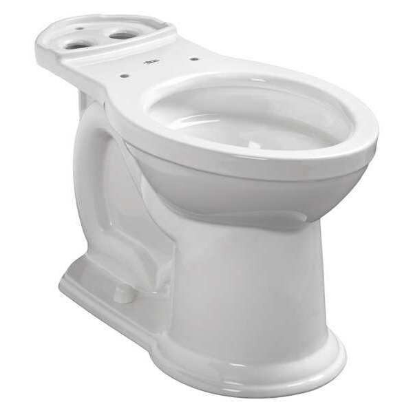 Toilet Bowl, 1.28 gpf, Gravity Fed, Floor Mount, Elongated, White, American Standard, Mfr#: 3870A101.020