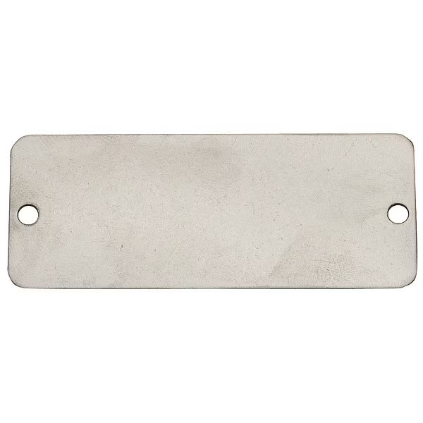 Blank Tag, 3 in. W, Silver, Aluminum, PK100, C.H. Hanson, Mfr#: 41316