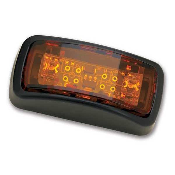 Clearance Marker Lamp, Black/Amber, ABS, J.W. Speaker, Mfr#: 150