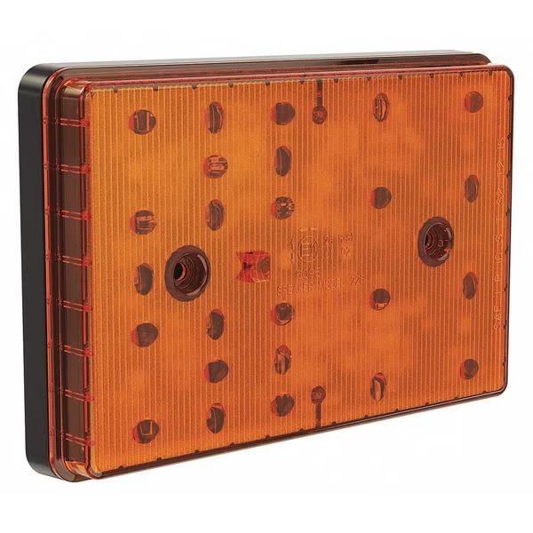 Stop-Turn-Tail Lamp, Black/Amber, ABS, LED, J.W. Speaker, Mfr#: 225