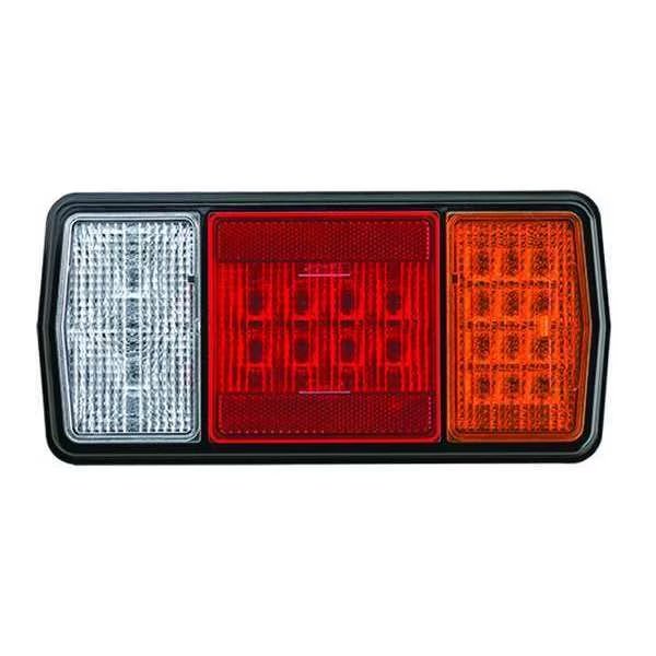 Stop-Turn-Tail Lamp, Blk/Clear/Red/Amber, J.W. Speaker, Mfr#: 265