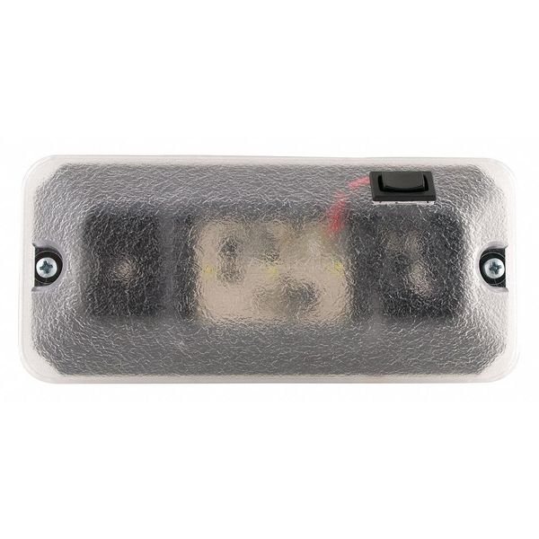 Dome Lamp, White, 2-63/64in L, 3-Way Switch, J.W. Speaker, Mfr#: 411