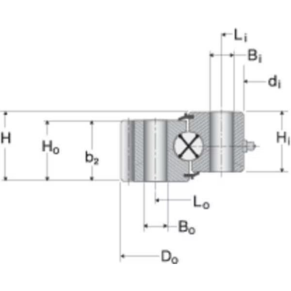Slewing Ring Bearing, Carbon Steel, Silverthin Bearing, Mfr#: STO-210