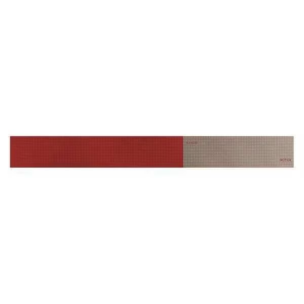 Reflective Tape, Red/White, 18 in.L, 2 in.W, Oralite, Mfr#: 18352
