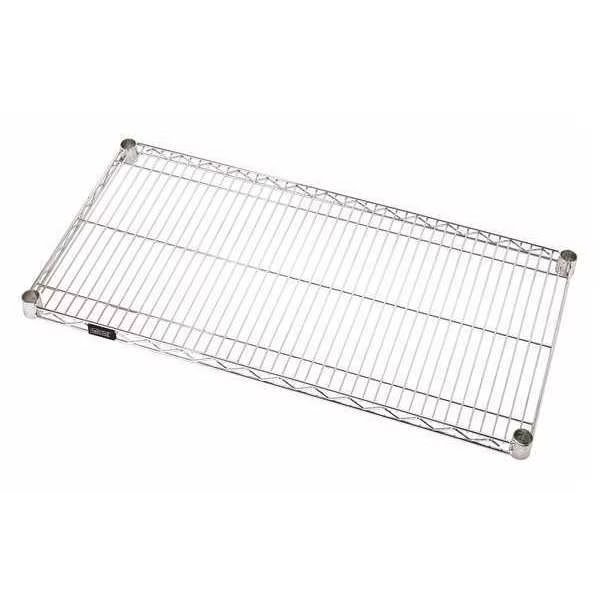Wire Shelf, 24"D x 24"W, Silver, Quantum Storage Systems, Mfr#: 2424S