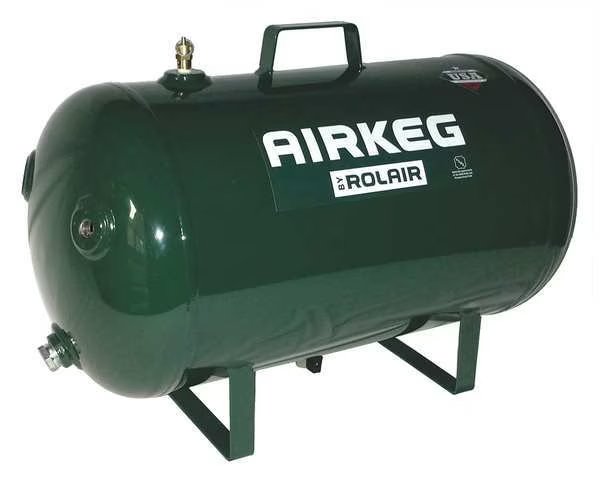 Air Tank, 10 Gal., Steel, Portable, Rolair, Mfr#: AIRKEG2