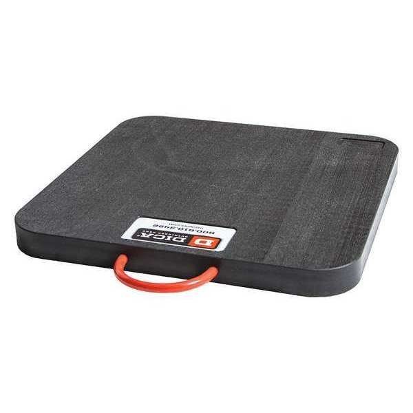 Crane Pad, UHMW, HDPE, 24 in L, 2 in Thick, Safety Tech Outrigger Pad, Mfr#: PAD24242