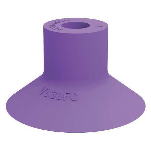 Suction Cup, Purple, 30mm Dia., 18mm H, PK5, Piab, Mfr#: VL30FC